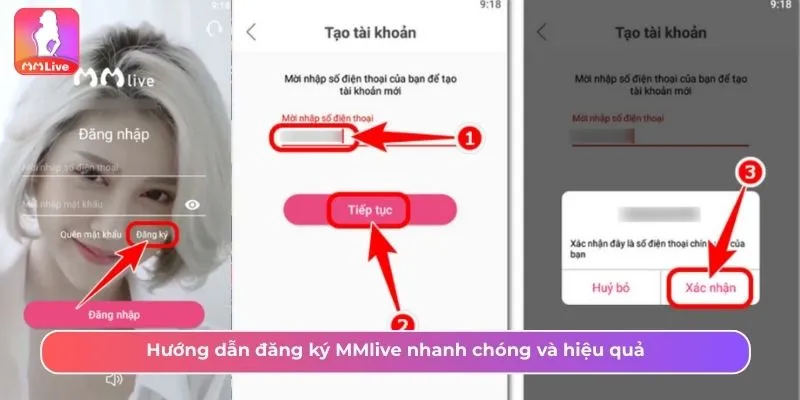 Đăng ký MMlive nhanh chóng và hiệu quả