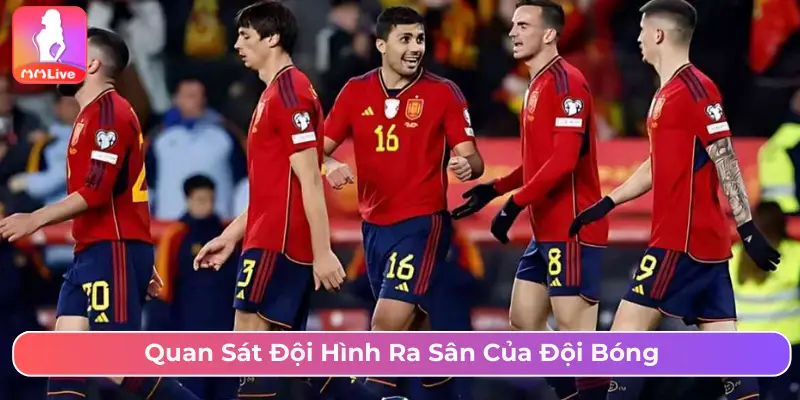 Quan sát đội hình ra sân của đội bóng