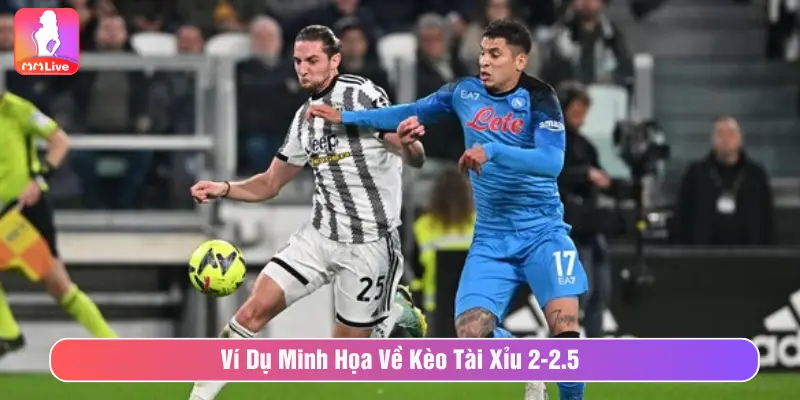 Kèo Tài Xỉu 2-2.5 Là Gì? Bí Kíp Soi Kèo Thắng Lớn Tại MMLive Ví dụ minh họa về kèo Tài xỉu 2 - 2.5
