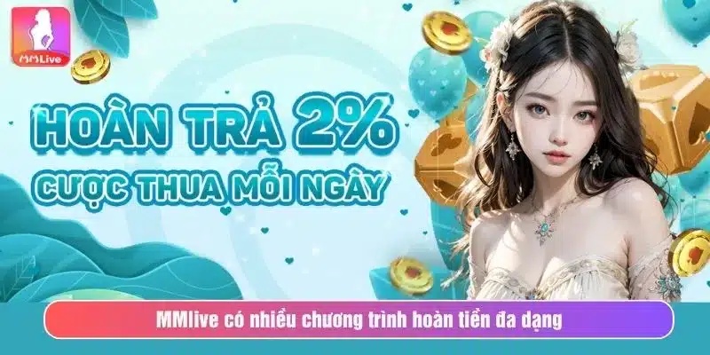 Khuyến Mãi Hoàn Tiền Tại MMlive - Cơ Hội Lấy Lại Phần Thua MMlive có nhiều chương trình hoàn tiền đa dạng