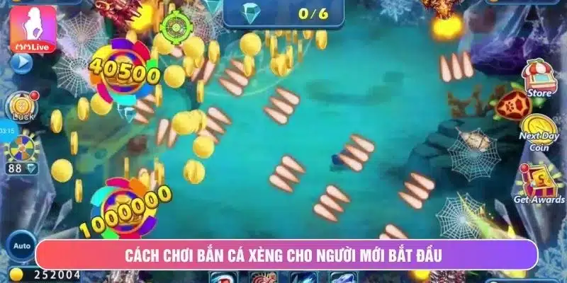 Người chơi cần lựa chọn mức đặt cược phù hợp khi chơi bắn cá xèng