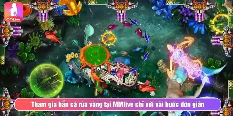 Bắn Cá Rùa Vàng Tại MMlive - Săn Jackpot Khủng Mỗi Ngày Tham gia bắn cá rùa vàng tại MMlive chỉ với vài bước đơn giản