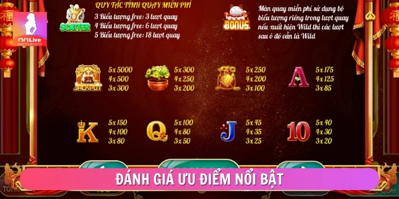 Thần Tài Giáng Lâm – Slot Tài Lộc Gây Chú Ý Trên MMLIVE Đánh giá ưu điểm nổi bật
